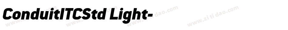 ConduitITCStd Light字体转换